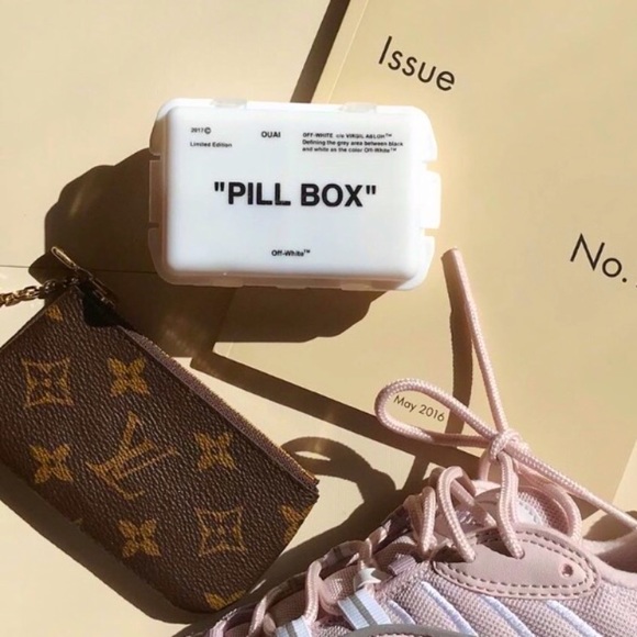 Off White Pill Case